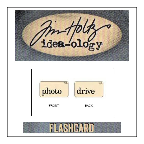 Advantus Idea-ology Elementary Mini Flash Card Photo and Drive by Tim Holtz