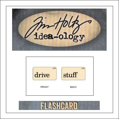 Advantus Idea-ology Elementary Mini Flash Card Drive and Stuff by Tim Holtz
