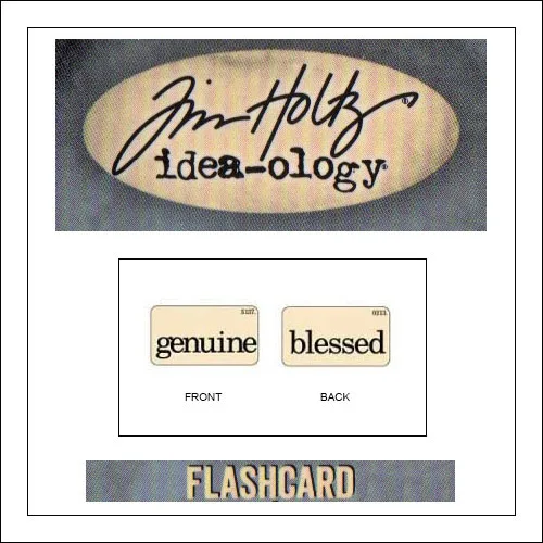 Advantus Idea-ology Elementary Mini Flash Card Genuine and Blessed by Tim Holtz