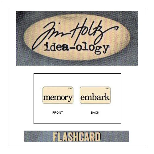 Advantus Idea-ology Elementary Mini Flash Card Memory and Embark by Tim Holtz