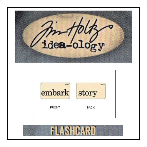 Advantus Idea-ology Elementary Mini Flash Card Embark and Story by Tim Holtz