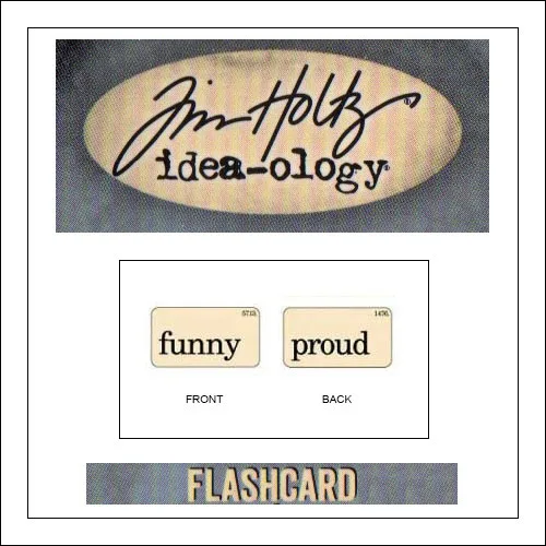 Advantus Idea-ology Elementary Mini Flash Card Funny and Proud by Tim Holtz