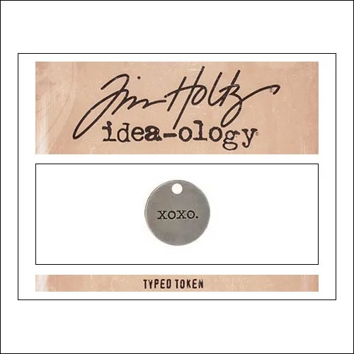 Advantus Idea-ology Typed Token XOXO by Tim Holtz