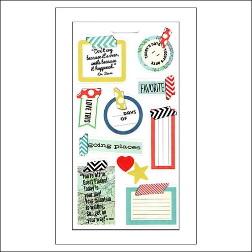 Me and My Big Ideas Mambi Sticks Paper Stickers Sheet We Are On Vacation