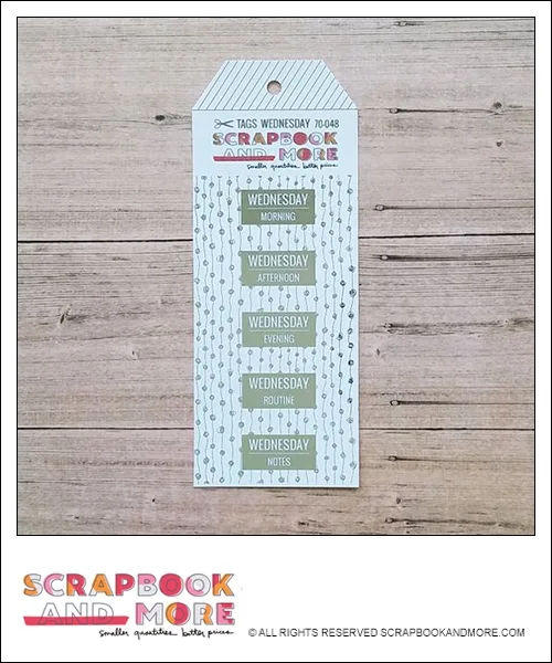 Scrapbook and More Exclusive Cardstock Cut Tags Wednesday Dotted Garland Silver Foil