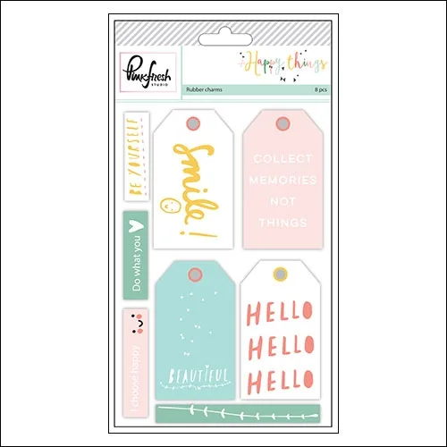 Pinkfresh Studio Rubber Charms Happy Things Collection