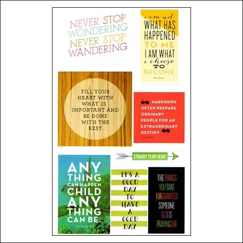 Me and My Big Ideas Mambi Sticks Sticker Sheet Love Yourself