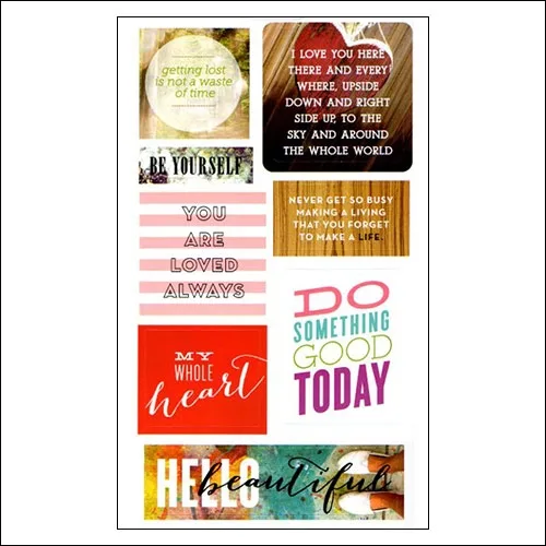 Me and My Big Ideas Mambi Sticks Sticker Sheet Love Yourself
