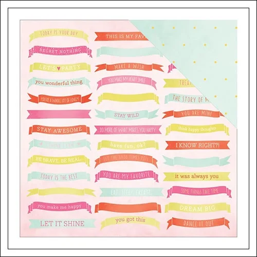 American Crafts Paper Sheet Celebrate Fine and Dandy Collection by Dear Lizzy