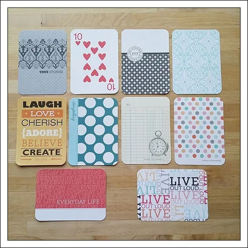 American Crafts Project Life 3×4 inches Decorative Journaling Cards Clementine Edition
