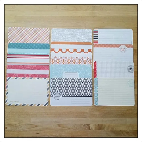 American Crafts Project Life 4×6 inches Decorative Journaling Cards and Bi-Fold Cards Clementine Edition