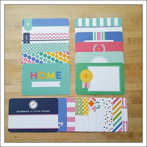 American Crafts Project Life 4x6 inches Core Kit Cards Set Strawberry Edition Collection by Emily Ley