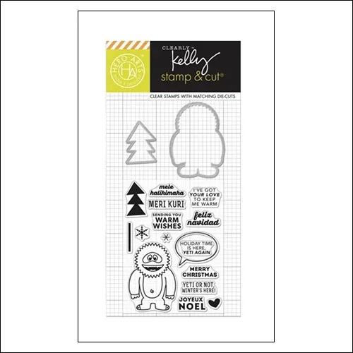 Hero Arts Kellys Yeti Stamp and Cut Clearly Kelly Collection by Kelly Purkey
