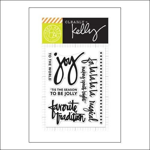 Hero Arts Kellys Fa La La La La Clear Stamps Clearly Kelly Collection by Kelly Purkey