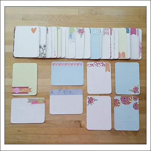 American Crafts Project Life 3x4 inches Core Kit Cards Set Bloom Edition Collection by Jennifer Wambach