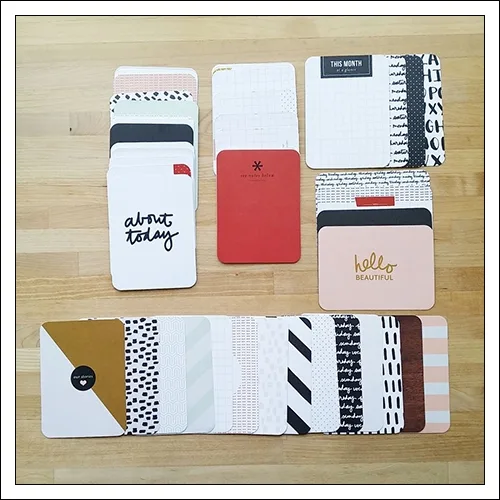 American Crafts Project Life 3×4 inches Core Kit Cards Set Everyday Edition Collection by Liz Tamanaha
