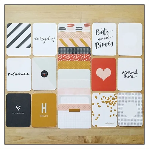American Crafts Project Life 3×4 inches Core Kit Cards Set Everyday Edition Collection by Liz Tamanaha