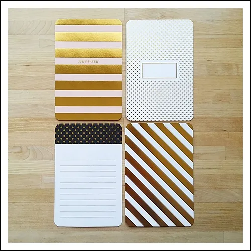 American Crafts Project Life 4×6 inches Core Kit Cards Set Gold Foil Everday Edition Collection by Liz Tamanaha