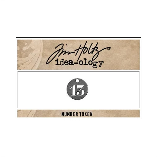 Idea-ology Number Token Cut Out Number 13 by Tim Holtz