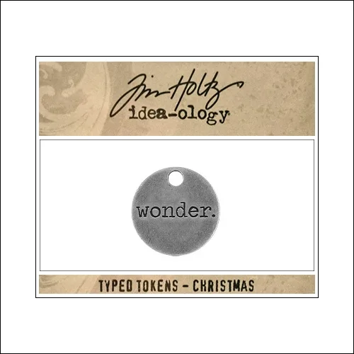Idea-ology Typed Token Christmas Wonder by Tim Holtz