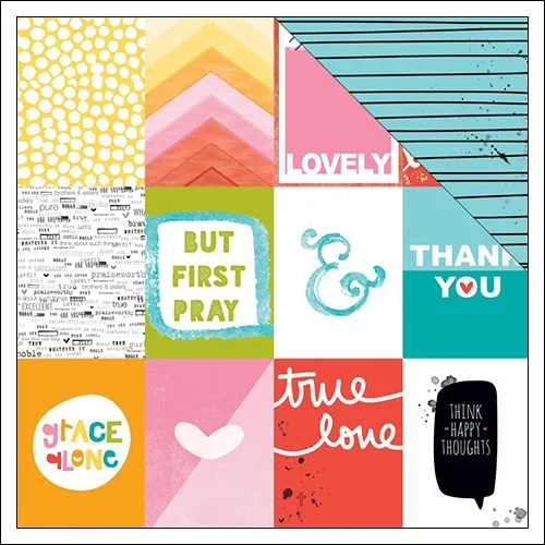 Illustrated Faith Paper Sheet 3 x 4 s Whatever Is Lovely Collection