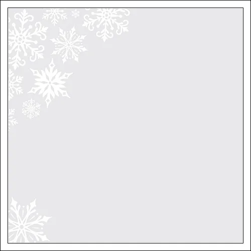 Pink Paislee Specialty Paper Sheet Acetate White Glitter Foil Snowflakes Yuletide Collection
