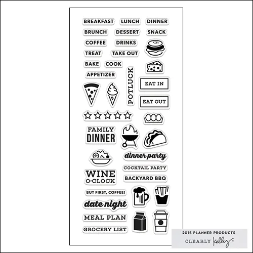Hero Arts Clear Stamps Kellys Food Planner 2015 Planner Products Collection by Kelly Purkey