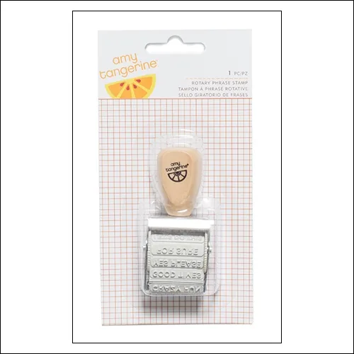 American Crafts Rotary Phrase Stamp Finders Keepers Collection by Amy Tangerine