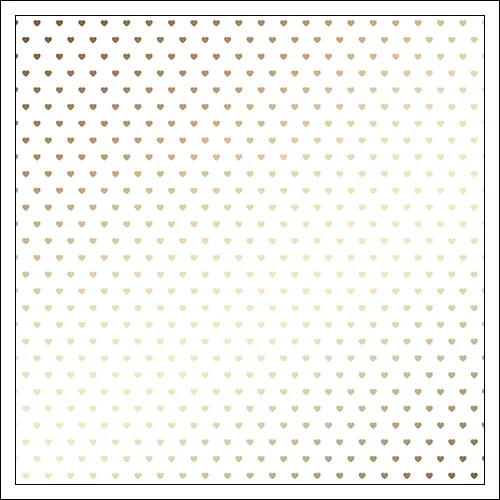 American Crafts Specialty Paper Vellum Sheet Gold Foil Hearts DIY Shop 3 Collection