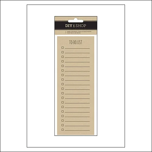 American Crafts Kraft Notepad Sheets To Do List DIY Shop 3 Collection