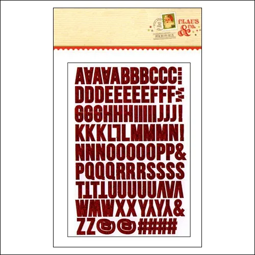 Simple Stories Sticker Sheet Christmas Claus and Co Collection