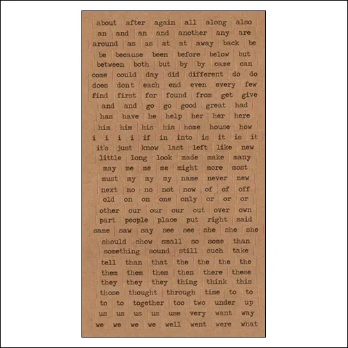 Advantus ChitChat Cardstock Sticker Sheet Kraft Verbiages by Tim Holtz Idea-ology