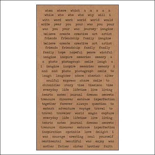 Advantus ChitChat Cardstock Sticker Sheet Kraft Verbiages by Tim Holtz Idea-ology