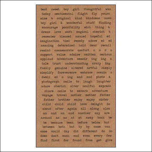 Advantus ChitChat Cardstock Sticker Sheet Kraft Verbiages by Tim Holtz Idea-ology