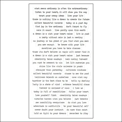 Advantus Small Talk Cardstock Sticker Sheet White by Tim Holtz Idea-ology