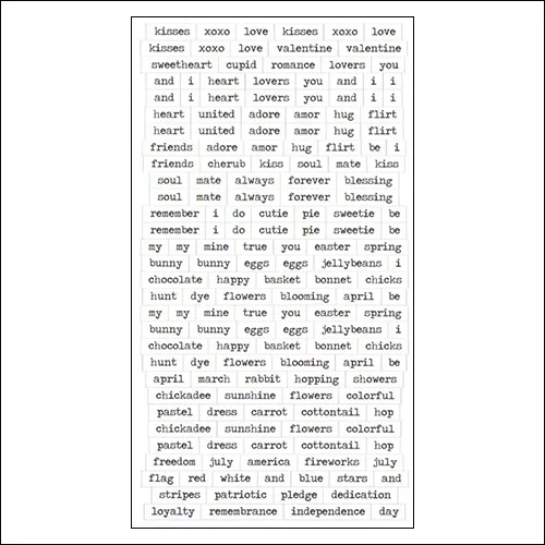 Advantus ChitChat Cardstock Sticker Sheet White Seasonal by Tim Holtz Idea-ology