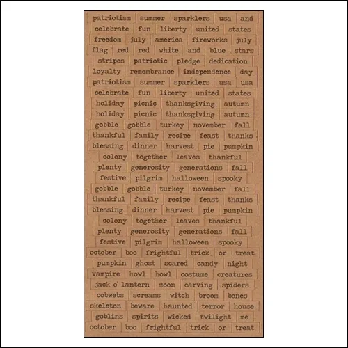 Advantus ChitChat Cardstock Sticker Sheet Kraft Seasonal by Tim Holtz Idea-ology