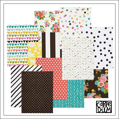Simple Stories Washi Paper Tape Sheets 3 x 4 inches Carpe Diem Planner Collection