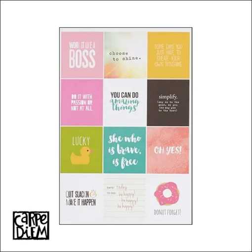 Simple Stories Insta Quote Stickers Carpe Diem Planner Collection