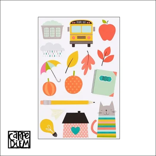 Simple Stories Illustrated Life Stickers Carpe Diem Planner Collection