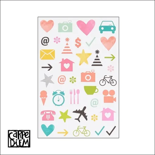 Simple Stories Icon Stickers Carpe Diem Planner Collection
