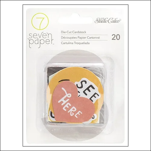 Studio Calico Cardstock Die Cut Pieces Seven Paper Elliot Collection