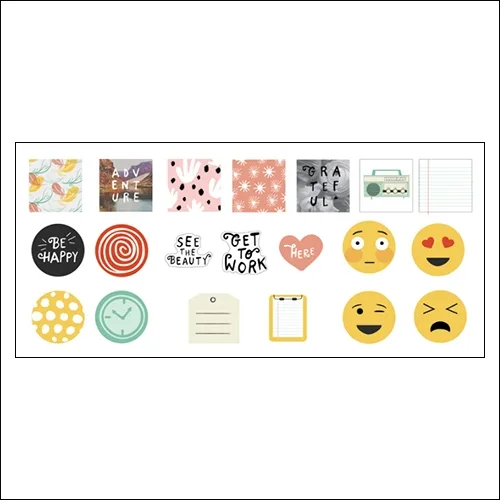Studio Calico Cardstock Die Cut Pieces Seven Paper Elliot Collection