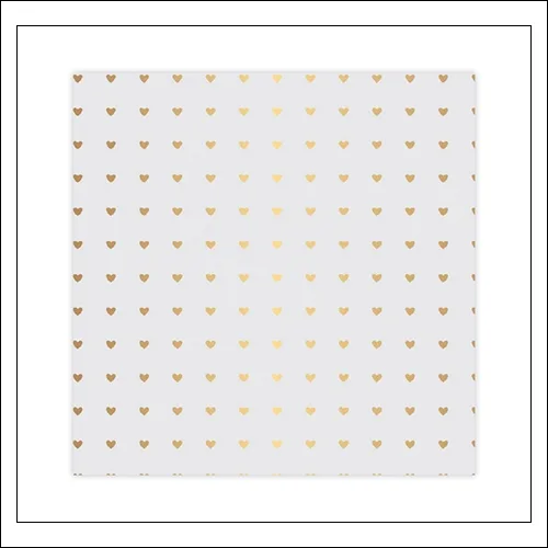 Studio Calico Specialty Paper Vellum Sheet Gold Foil Hearts Seven Paper Goldie Collection