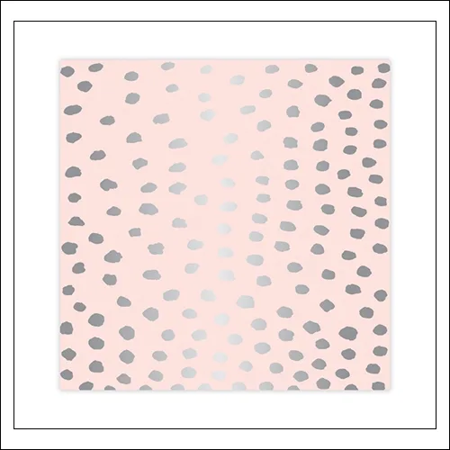 Studio Calico Specialty Paper Sheet Silver Foil Dots Seven Paper Goldie Collection