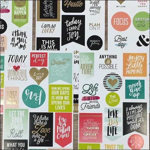 Me and My Big Sticker Sheet Life Quotes The Happy Planner Collection