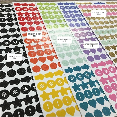 Me and My Big Ideas Sticker Sheet Black Dots The Happy Planner Collection