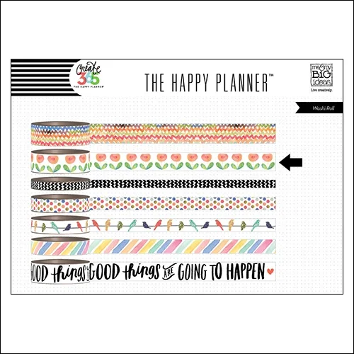 Me and My Big Washi Tape Roll Flowers Good Things Are Going To Happen The Happy Planner Collection