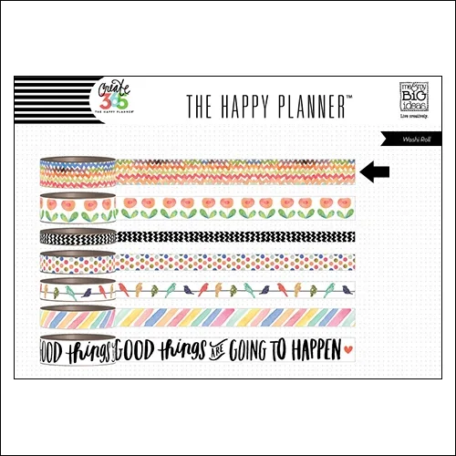 Me and My Big Washi Tape Roll Colorful Zig Zag Good Things Are Going To Happen The Happy Planner Collection