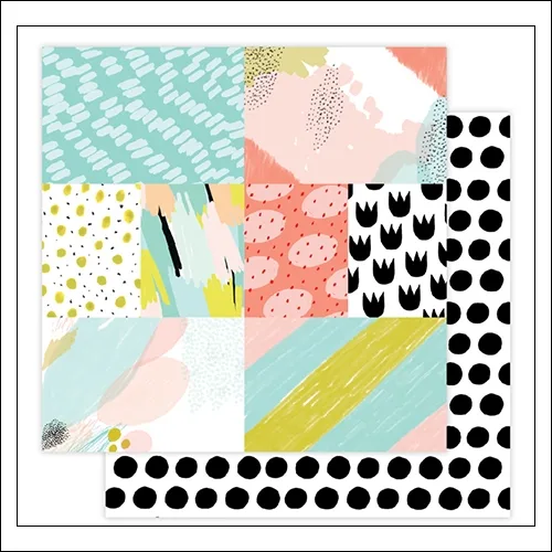 Studio Calico Cardstock Paper Sheet Paper 006 Seven Paper Goldie Collection